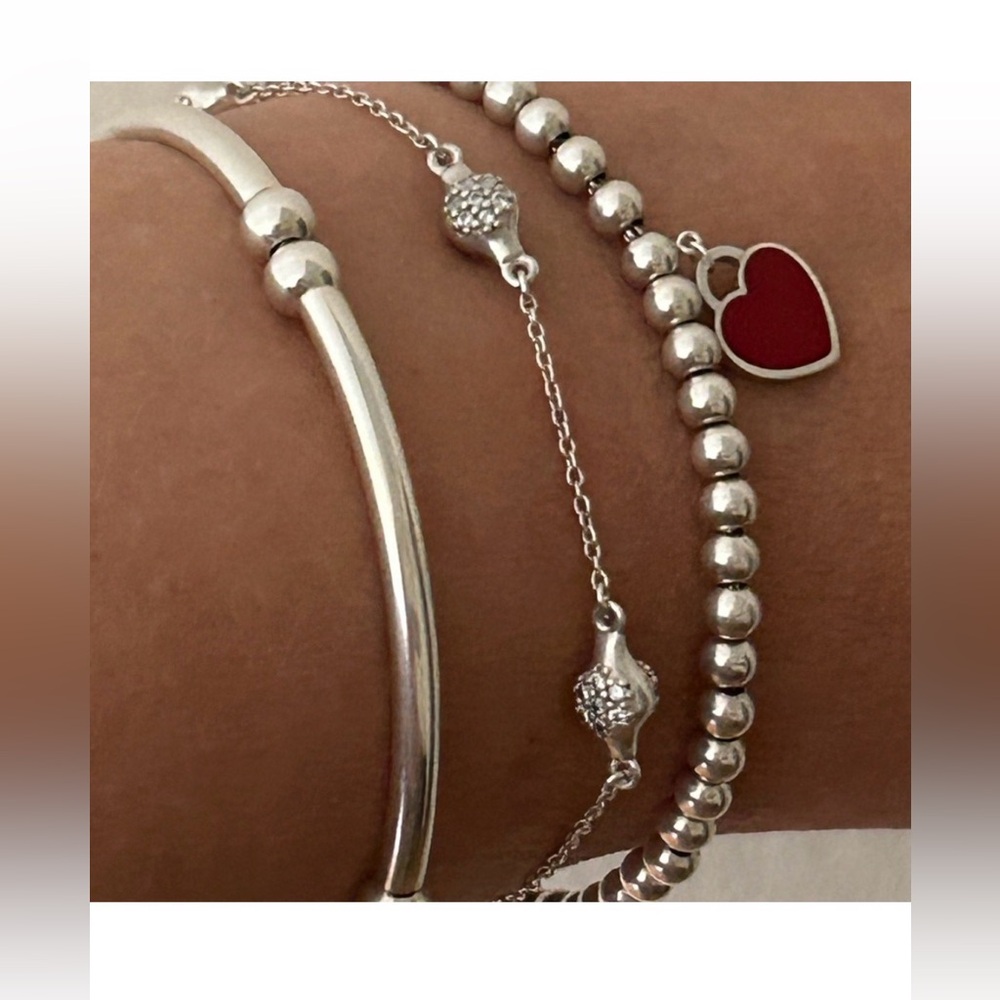 💯 Authentic Pandora Silver and Pave CZ Bracelet